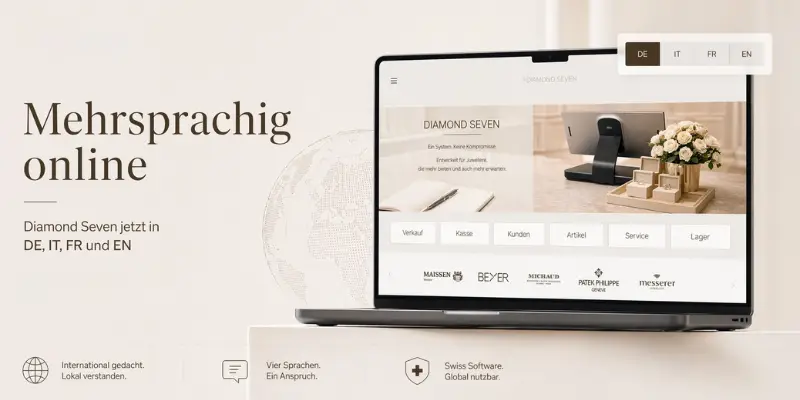 DIAMOND SEVEN Software für Juweliere, Uhrmacher und kombinierte Betriebe