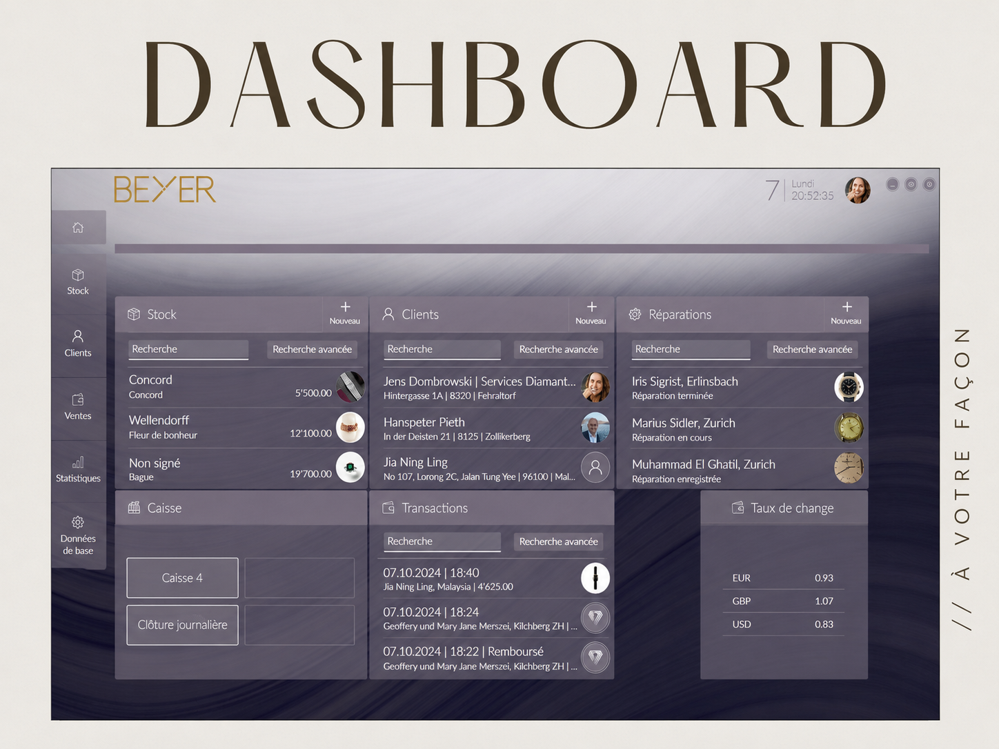 DIAMOND SEVEN Dashboard